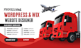 design logistics, trucking, dispatch, freight, shipping, moving company website