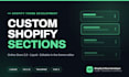 build custom shopify sections and page templates in liquid