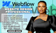 design and develop a responsive webflow website that converts