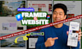 do responsive framer website, framer landing page, framer cms for you