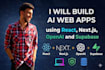 build ai web app using react next js openai and supabase