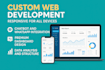 create a complete customized business web application