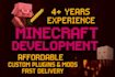 develop professional minecraft plugin or mod and servers