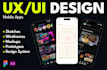 mockup and prototype your mobile app UX UI design in figma