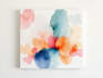 design abstract watercolor canvas wall art