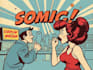 draw a retro vintage comic illustration