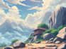 create an background anime any in style