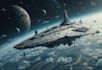 illustrate a spaceship, sci fi illustration and sci fi art