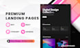 build premium next or react landing pages with responsive UI