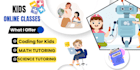 teach coding, math and science to kids ages 5 to 15