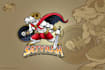 design esport cartoon goat knight logo
