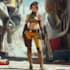 make a sci fi character and fantasy sci fi art