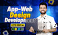 do custom website or mobile app development with ai chatbot full stack developer