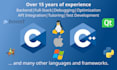 do backend and full stack in c cplus plus and java