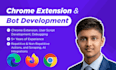 build custom chrome extension, web automation bot, scripts