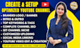 create and setup youtube channel