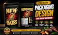 design professional product label and packaging design