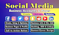 create, set up, and optimize all social media accounts perfectly
