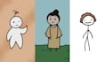 animate a video in a stick figure or simple cartoon style