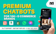 build a pro ecommerce chatbot for instagram, whatsapp chatbot, manychat expert