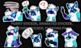 draw furry telegram sticker nsfw crypto animated sticker fursona pack crypto gif