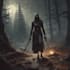 make a horror style illustration, artwork, cover