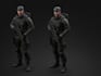 create military avatar 2d model scp model character modelling