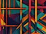 create abstract geometric digital art