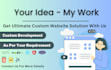 do custom website development as full stack, saas, much more