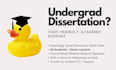 edit and improve your psychology undergraduate dissertation