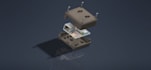 do electronics enclosure and custom keyboard design using fusion360, blender