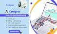 do accounting and bookkeeping for US in keeper app software