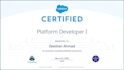 certified salesforce admin, platform developer, marketing cloud, sfdc consultant