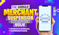 fix google merchant center suspension and misrepresentation issues