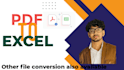 convert files pdf to excel excel to pdf