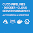 setup ci cd, docker, cloud infrastructure, and automate with scripts