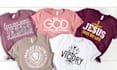 create a christian typography t shirt design