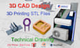 create custom 3d cad models, 3d printable designs