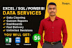 clean and analyze your data using excel, sql, or power bi