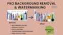 edit photos, remove backgrounds add clean watermarks