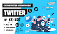 code twitter api bot, x bot, chatgpt ai bot, open ai bot, massdm bot automation