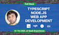 build a typescript, node js web app using next js or mern
