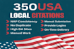 do 350 USA local citations and directory submission for local SEO