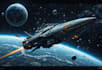 do a sci fi spaceship art