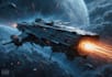 create a sci fi spaceship art