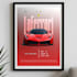 do car wall frame posters