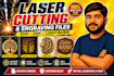 create svg dxf files for laser cutting and engraving