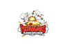 design explosive pizza bombs logo