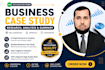 write a professional business case study, research report and summary