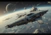 make a sci fi spaceship art